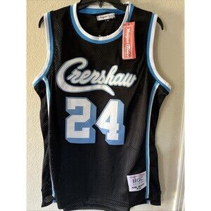 Kobe Bryant #24 X Nipsey Hussle Crenshaw Headgear Classics Basketball Jersey Med
